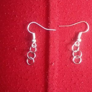 Sliver colored Earrings and iron Earring hook